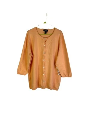 Cárdigan Suéter 3XL Manga 3/4 Algodón Lauren Ralph Lauren Vintage Años 90 Deadstock Foto 1 de 4