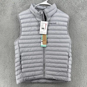 Gilet uomo Marmot Echo grigio senza piume imbottito isolato taglia large nuovo con etichetta - Foto 1 di 5