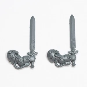 Warhammer 40K Space Wolves Wolf Guard Terminators Power Sword x 2 [Bits] - Imagen 1 de 2
