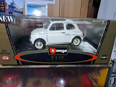 FIAT 500 F Bianca - 1/16 1/18 Burago Bburago Leggere Descrizione  - Immagine 1 di 4