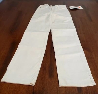 Pantalones de pana ajustados de pierna recta talla 10 vintage años 80 para niñas nuevos stock antiguo  Foto 1 de 4