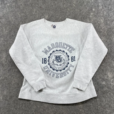 Marquette Golden Eagles Sweatshirt Womens Large Grey Reverse Weave Y2K Champion Cover