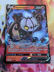 Chandelure V Ultra Raro - 39/264 - Pokemon Fusion Strike - Casi Como Nuevo - Imagen 1 de 2