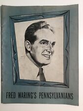 Fred Waring’s Pennsylvanians Program Guide 1956