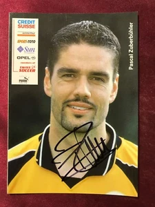 Autograph PASCAL ZUBERBÜHLER-National Team SWITZERLAND-Ex-Phillippines/Fulham-AK - Picture 1 of 3