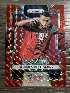 2018 Panini Prizm World Cup Soccer Red Mosaic #256 Younes Belhanda - Picture 1 of 2