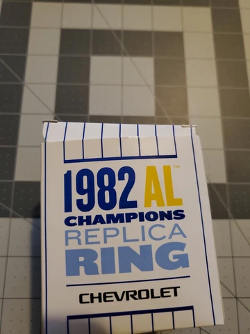 Milwaukee Brewers 1982 AL CHAMPIONS Replica Ring - NEW In Box - (2017 promotion) Cover