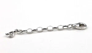 Sterling Silver 925 Chain Necklace Bracelet Extender Oval Belcher Link-Free Post - Picture 1 of 9