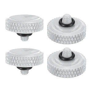 Obturateur Libération Bouton, 4 Set Cuivre Caméra Obturateur Bouton Argent - Photo 1/6