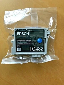 Genuine Epson inkjet cartridge CYAN T0482 New In Package Vacuum Sealed - Picture 1 of 1