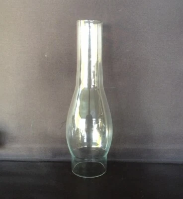 Glass Oil Lamp Chimney - Duplex Round 63mm or 2.5" Base - Reproduction - Image 1 of 2
