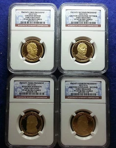 2012 S NGC PF69 EARLY RELEASES PRESIDENTIAL DOLLAR FOUR COIN SET - Picture 1 of 10