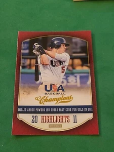 2013 Willie Abreu Panini USA Baseball Champions #7 Highlights - Picture 1 of 2