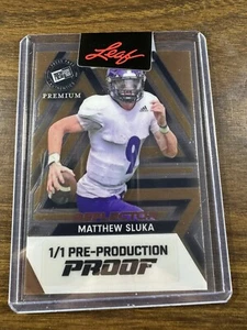 Matthew Sluka 1/1 Pre-Production 2024 Press Pass Premium Proof Gold Reflector SP - Picture 1 of 1