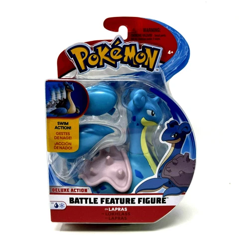 Pokemon Deluxe Action Battle Feature Figure - Lapras (Series 1) *NEW - SEALED* Cover