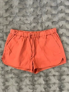 J Crew Linen Blend Seaside Shorts Women's Small Elastic Waist Drawstring Pockets - Picture 1 of 4