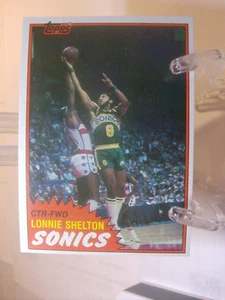 1981-82 Topps Basketball #W86 - Lonnie Shelton - Seattle SuperSonics (96734) - Picture 1 of 2