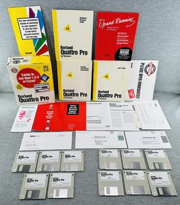 BORLAND QUATTRO PRO - Version 5.0 Easier To Use Than 1,2,3 Or Excell 3.5'' Disks - Picture 1 of 14