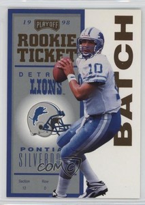 1998 Playoff Contenders Rookie Ticket Gold /25 Charlie Batch #85 Rookie RC