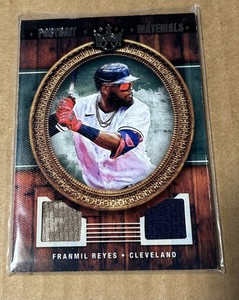 2022 Diamond Kings #PM-FR Franmil Reyes Portrait Material Cleveland Slugger! Wow
