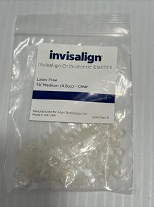 invisalign elastici ortodontici 1/8” medio trasparente 4,5 oz senza lattice - Foto 1 di 2