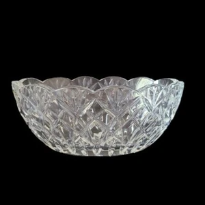 WATERFORD CRYSTAL OVAL CENTERPIECE BOWL SCALLOPED EDGE 10" X 6" - Picture 1 of 5