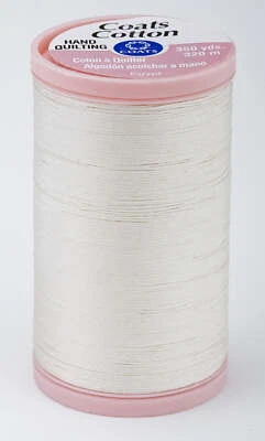 8010 Natural Coats Cotton Hand Quilting Thread 350 yds - Image 1 of 2