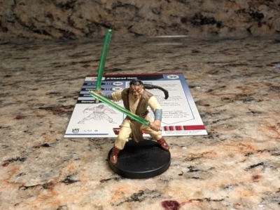 Miniaturas WOTC Star Wars - A'Sharad Hett #4 muy raras con tarjeta Foto 1 de 2