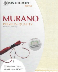 Precut Zweigart Murano 32 count Soft Cream 3984/99 - Picture 1 of 4