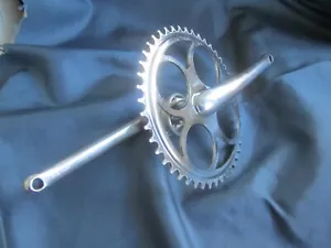VINTAGE SCHWINN CRANKSET w/CUPS BEARINGS CONES LOCK WASHER NUTS 46T - Picture 1 of 4
