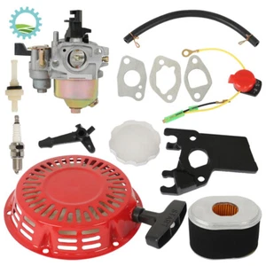 Recoil Ignition Coil Air Filter Carburettor Spark Plug Kit For Honda GX200 GX160 - Picture 1 of 10