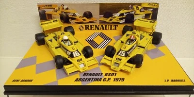CONVERSIONE SET 2 AUTO 1:43 RENAULT RS01 JABOUILLE ARNOUX ARGENTINA GP 1979 T... - Immagine 1 di 4
