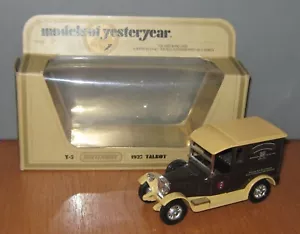 Matchbox Yesteryear Y5 Talbot Van Speelgoed Otten 25 Amsterdam 1959 1984 Code 2 - Bild 1 von 8