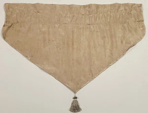 One Croscill Ascot Valance 41Ww x 22L Crinkle Parfait Champagne Gold More Avail - Picture 1 of 6