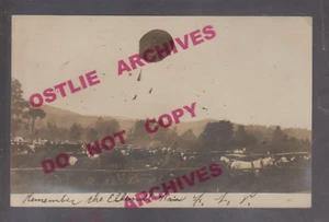 Ellenville NUEVA YORK RPPC 1906 GLOBO TEMERARIO Feria MUJER ESPECTADOR COLGANDO!! - Imagen 1 de 4