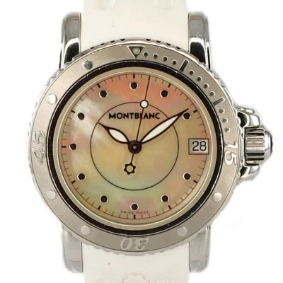 Reloj deportivo de buceo Montblanc Meisterstuck madreperla para dama Foto 1 de 4