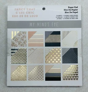 My Minds Eye Fancy That C'est Chic Paper Pad 6" X 6" - Picture 1 of 7