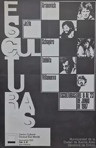 Afiche / póster - Esculturas 1987 - Aranovich Jezik Schapiro Tabbita Villanueva - Imagen 1 de 1
