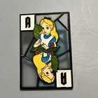 Loungefly Disney Alice In Wonderland Cards Stained Glass A Card Blue Pin Htf