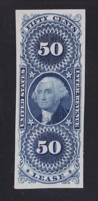 US R57P3 50c Lease Proof on India Paper XF SCV $65 - Image 1 of 2