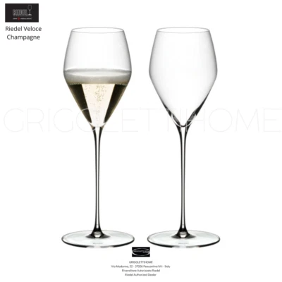 Riedel Veloce - Set 2 Glasses Wine Champagne Prosecco - 6330/28 - Image 1 of 4