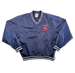 NEW ENGLAND PATRIOTS NFL 2000s Reebok Vintage Football Sweatshirt M Windbreaker - Picture 1 of 9