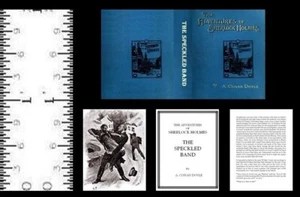 LIBRO EN MINIATURA ESCALA 1:12 LA BANDA MOTEADA ILUSTRADO SHERLOCK HOLMES - Imagen 1 de 1