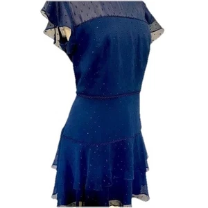 Womens Navy Blue Lightweight Formal Party or Cocktail Dress size 16 Forever New - Picture 1 of 13