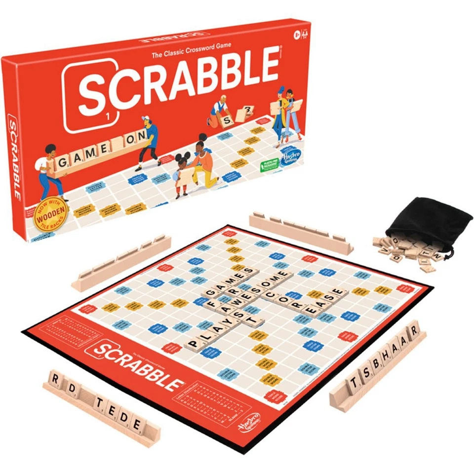 Scrabble - The Classic Crossword Game by Hasbro Gaming (New)