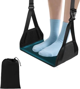 Airplane Foot Rest, No Collapse Foot Hammock for Plane Travel with Extended A... - Picture 1 of 12