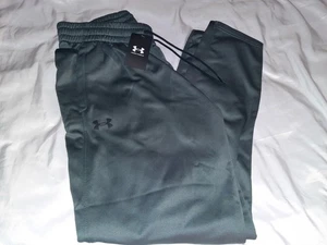 NWT Under Armour Sweatpants Mens Large Gray ColdGear Fleece Sport Gym Run Walk - Picture 1 of 4