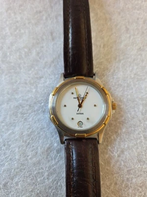 MICHEL HERBELIN Paris SAFARI 12440 ETA SWISS MOVT MADE IN FRANCE WATCH 7.25"  - Image 1 of 4