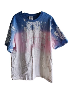 Billionaire Boys Club Mens Dip Dye Large Tshirt Arch Logo Tee Tonal Flower Motif - Picture 1 of 7