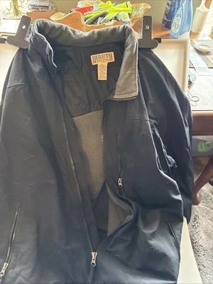 Duluth Trading Co Jacket Mens Size Large Black Fleece Lined Full Zip - Image 1 of 4